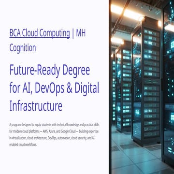 BCA Cloud Computing Course - MH Cognition | PPTX