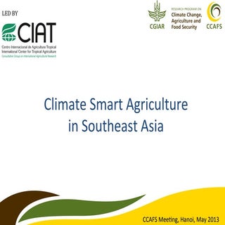 Climate Smart Agriculture in Southe...
