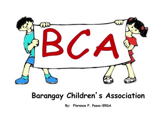 Barangay Children's Association (BCA), Philippines, child participation 