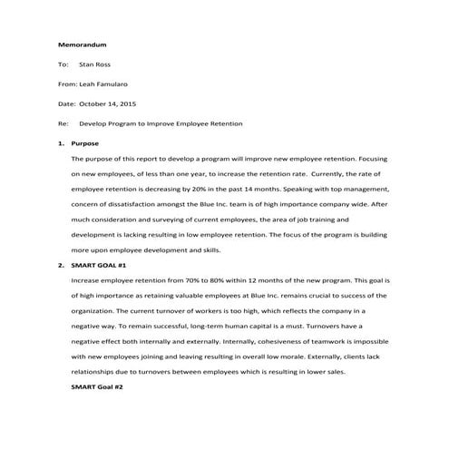 Emplyee Retention Report