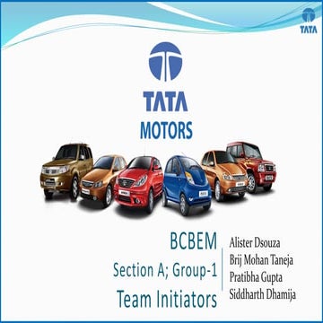 BCBEM final presentation- TATA Motors