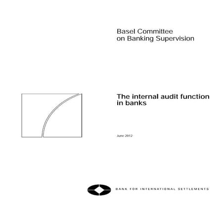 BCBS 223-The internal audit function in banks