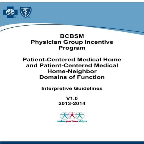 Bcbsm pcmh n-interpretive_guidelines_2013-2014