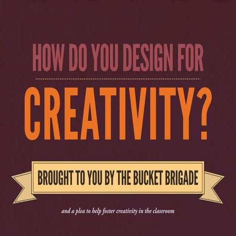 Bucket Brigade on Designing for Creativity