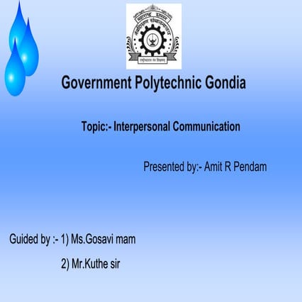 Interpersonal Communication