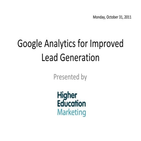 BCCCA Google Analytics for Improved Lead Generation