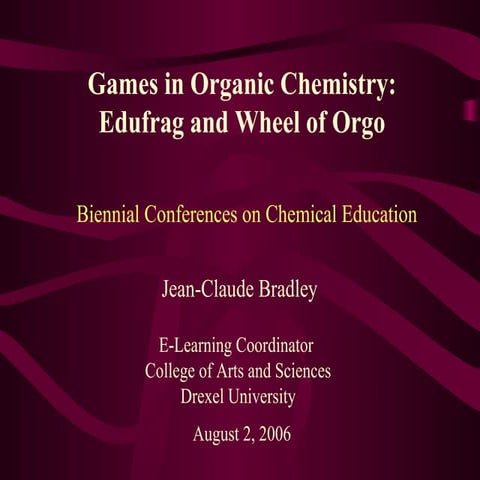 BCCE06 Bradley on EduFrag Project