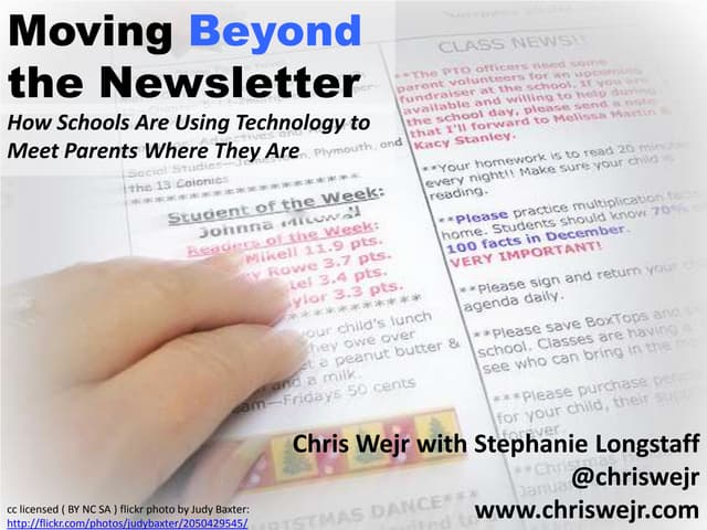 Moving Beyond The Newsletter: Using Technology To Meet Parents Where They Are