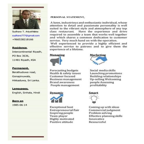 1 Detail CV of Kenneth Vu | PDF