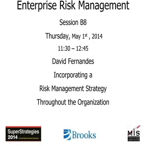 Super Strategies 2014  Risk Strategy Presentation