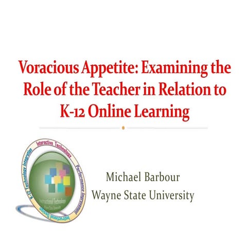 BC Distributed Learning Conference 2013 - Voracious Appetite: Examining the R...