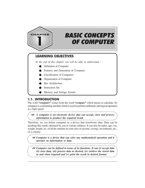 Basics of Computer | PDF