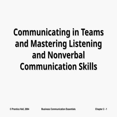 Communication with TEAMS and mastering communication skills.ppt