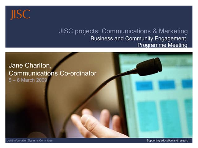 JISC BCE Comms & Marketing