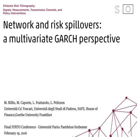 Network and risk spillovers: a multivariate GARCH perspective