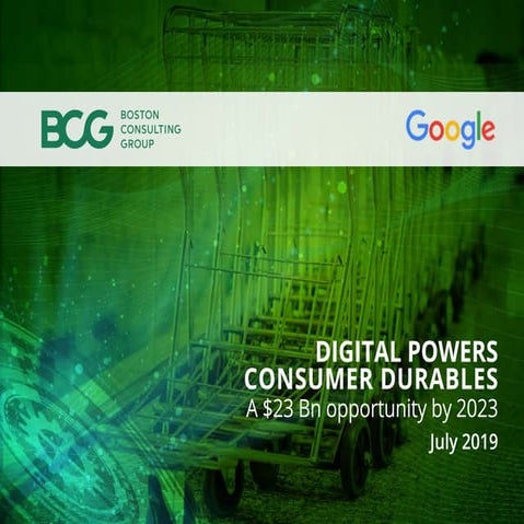 Digital Powers Consumer Durables: A $23 billion Opportunity by 2023