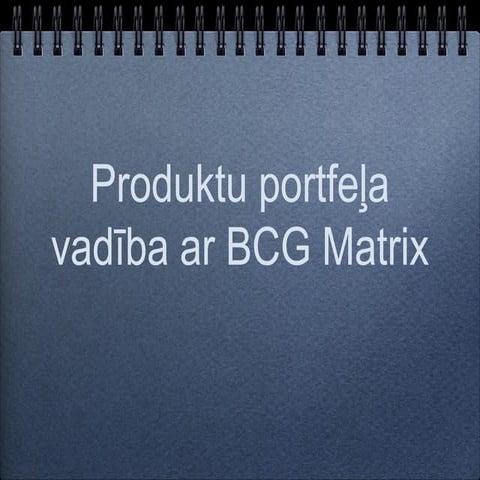 Bcg matrix