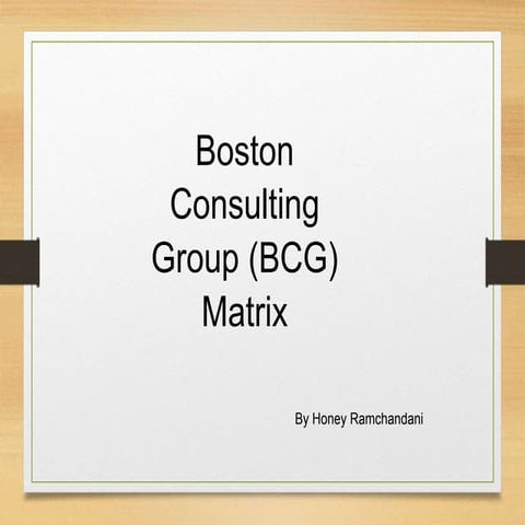 BCG MATRIX