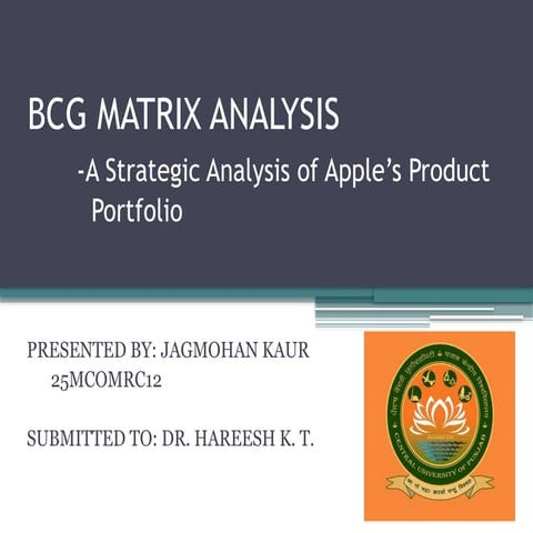 BCG MATRIX ANALYSIS marketing JAGMOHAN KAUR.pptx