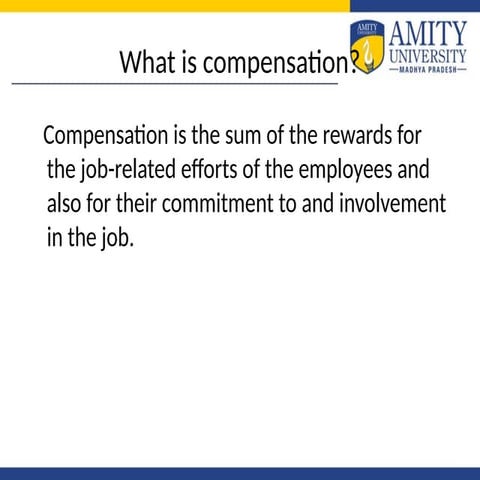 :compensation management approaches  law