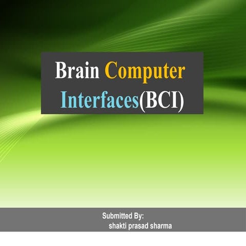 brain computer interface system prentation