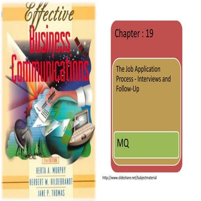 Bc ii   chap 19 the job application process - interviews and follow-up
