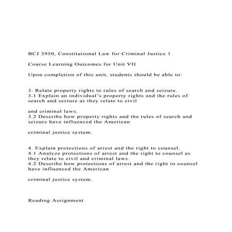 BCJ 3950, Constitutional Law for Criminal Justice 1 C.docx