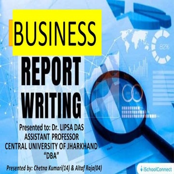 BUSINESS REPORT WRITING | PDF