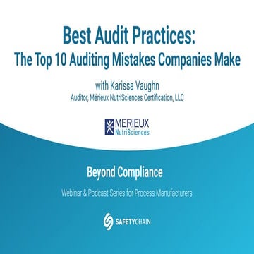 Best Audit Practices: The Top 10 Auditing Mistakes Companies Make
