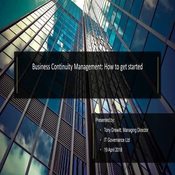 Business Continuity Management: How to get started