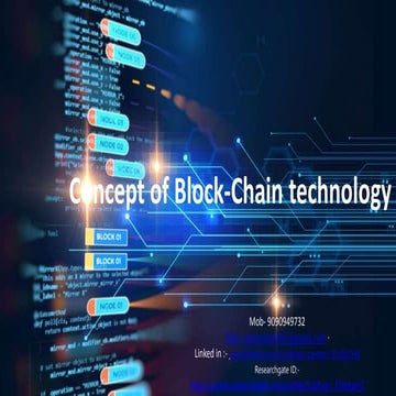 Fundamentals of Block chain Technology