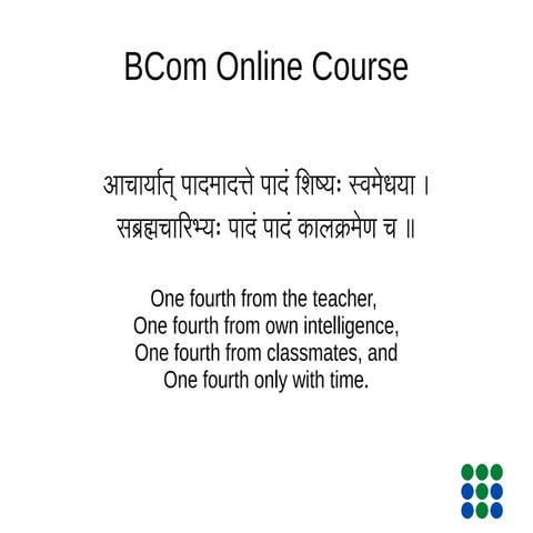 B com online course transformation