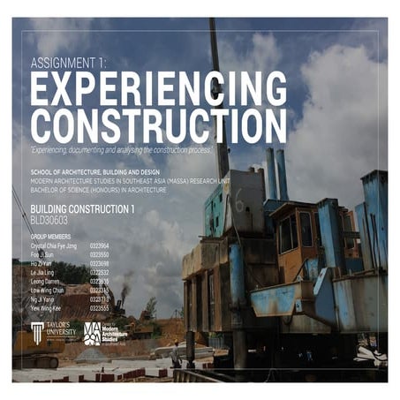 Building Construction 1 - Experiencing Construction