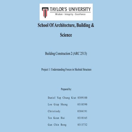 Building Construction tower project | PDF