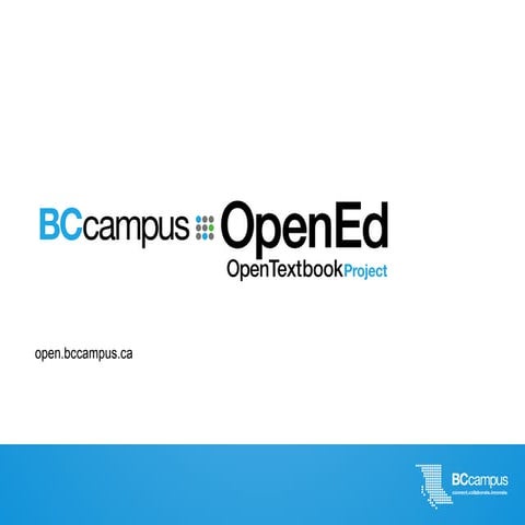 An Introduction to Open Textbooks in B.C. | PPTX