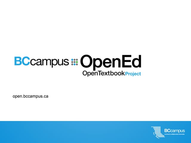 An Introduction to Open Textbooks in BC