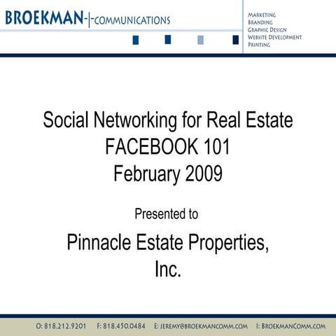 Social Networking 101 for Real Estate