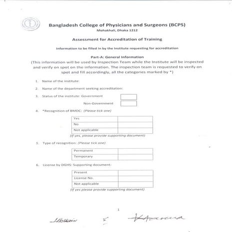 BCPS Accreditation Form | PDF