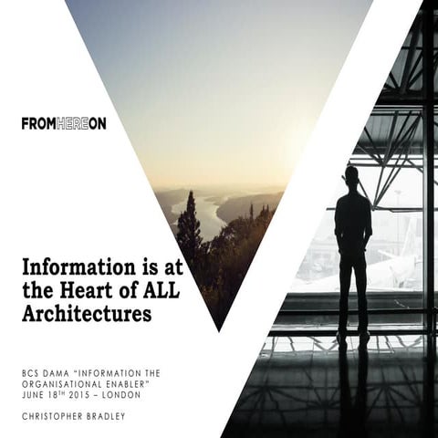 Information is at the heart of ALL Architectures - Chris Bradley, From Here O...
