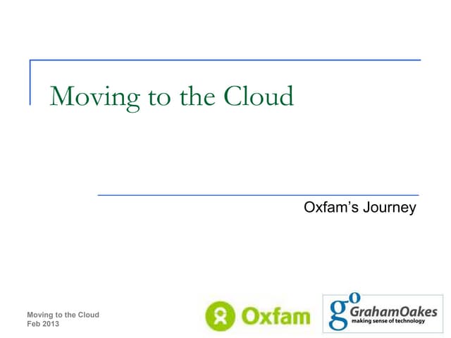 BCS Kingston & Croydon - Oxfam Case Study - Feb 2013