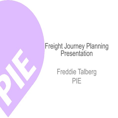 Freight Journey Planner for Transport for London