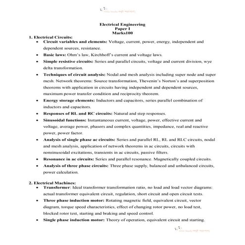 Bcs   eee written short syllabus