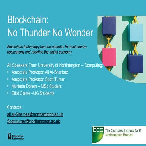 Blockchain: No Thunder No Wonder  