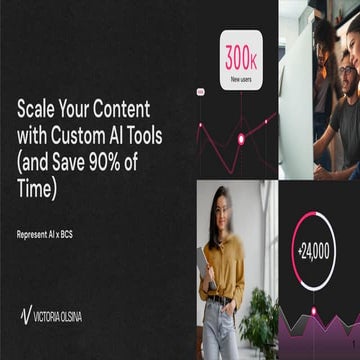 Scale Your Content with Custom AI Tools by Victoria Olsina (Custom GPTs ...