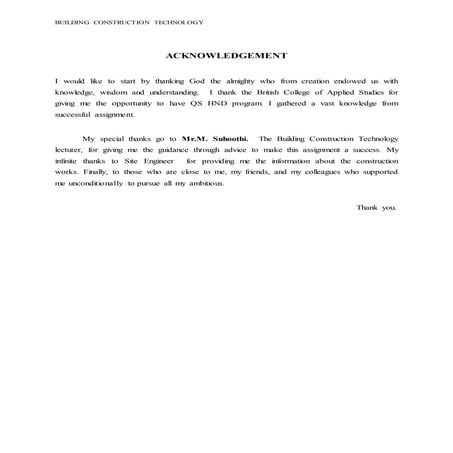 Building Construction and Technology