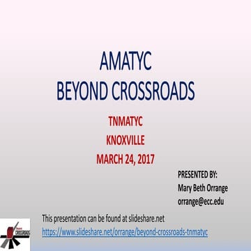 BEYOND CROSSROADS TNMATYC