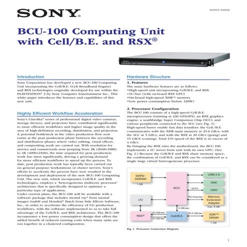 BCU-100 Computing Unit with Cell/B.E. and RSX®