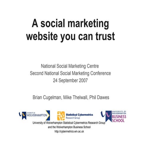 A social marketing website you can trust