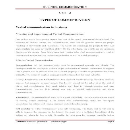 TYPES OF COMMUNICATION IN BUSINESS COMMUNICATION