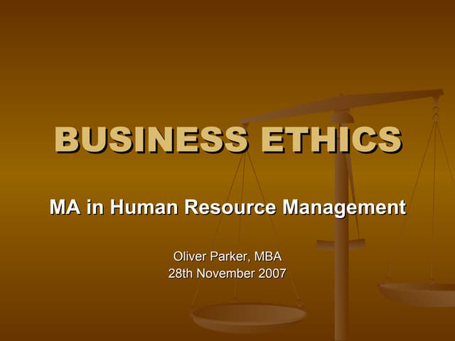 Bcu Op   Mahrm (Business Ethics)